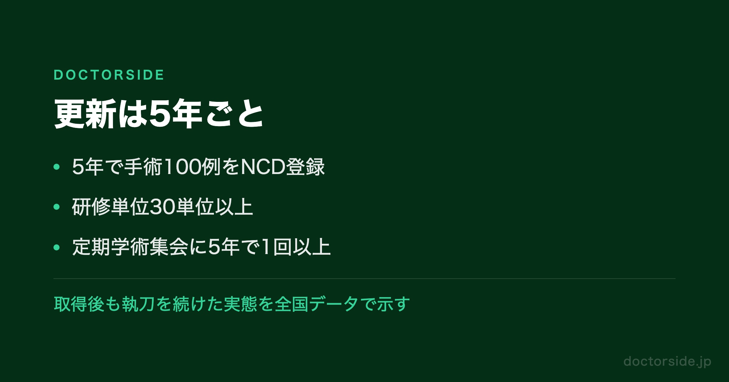 更新は5年ごと